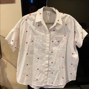 White bottom down with red stars.